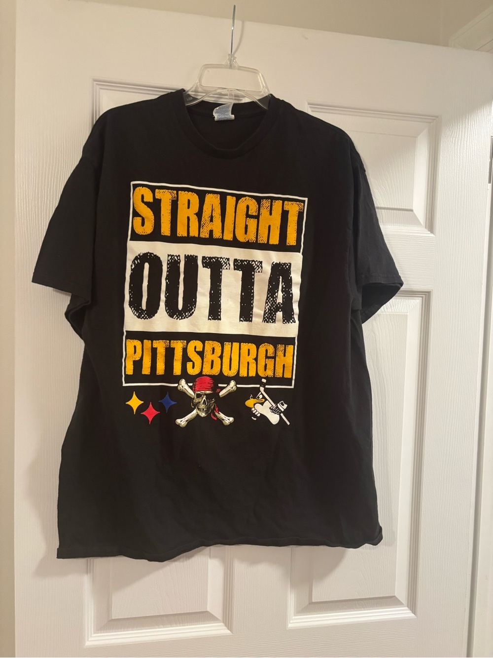Straight Outta Pittsburgh Graphic Tee - Black